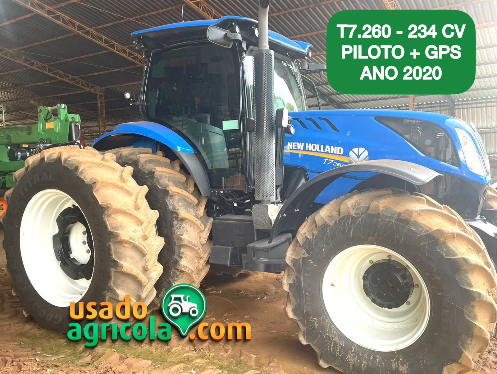 Trator New Holland T7.260, Ano 2020