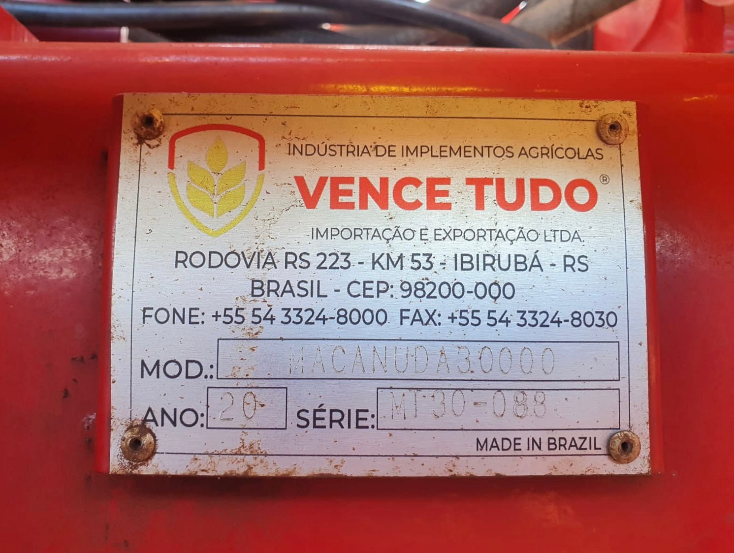 Plantadeira Vence Tudo, Macanuda 30.000 30X50, Ano 2020